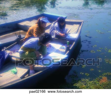 drawing a picture, ferryboat, art, sketch contest, pond, lake, person View Large Photo Image Stock Photograph - drawing a picture, ferryboat, art, sketch contest, pond, lake, person. Fotosearch
