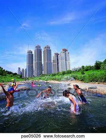rippling, dabbling, rippling, dabbling, summer, building, city View Large Photo Image Stock Photograph - rippling, dabbling, rippling, dabbling, summer, building, city. Fotosearch