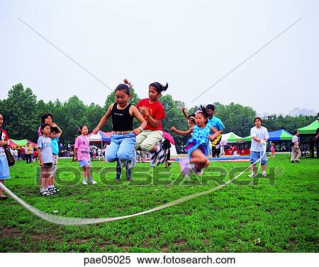 rope-jumping, children, child, kid, active, several people, some people View Large Photo Image Stock Photography - rope-jumping, children, child, kid, active, several people, some people. Fotosearch