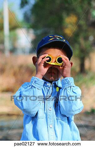 telescope, binoculars, children, child, kid, boy, boy View Large Photo Image Stock Photo - telescope, binoculars, children, child, kid, boy, boy. Fotosearch