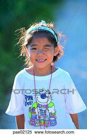 wink, children, child, kid, girl, girl, a person View Large Photo Image Stock Photography - wink, children, child, kid, girl, girl, a person. Fotosearch