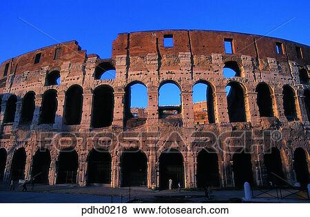 Colosseum ローマ 円形劇場 建物 スタイル 建設 スタイル 建物 建築 写真館 イメージ館 Pdhd0218 Fotosearch