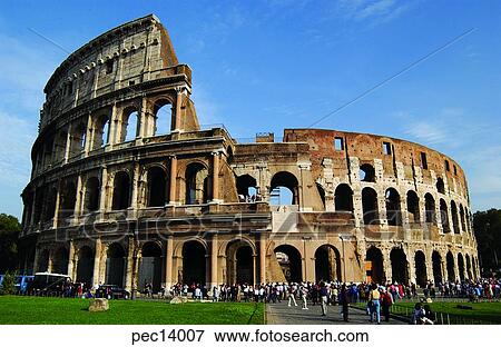 Colosseum 円形劇場 ローマ 建物 建築 構造 建物 スタイル 写真館 イメージ館 Pec Fotosearch