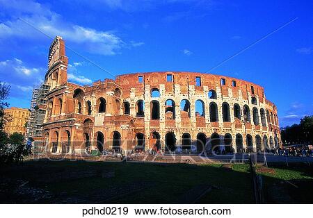 Colosseum, Rome, amphitheater, building style, construction style, building, architecture View Large Photo Image Stock Photo - Colosseum, Rome, amphitheater, building style, construction style, building, architecture. Fotosearch
