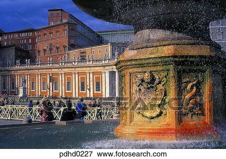 San Pietro Basilicafountain, San Pietro Basilica, Rome, Vatican, fountain, molding, modeling View Large Photo Image Stock Photo - San Pietro Basilicafountain, San Pietro Basilica, Rome, Vatican, fountain, molding, modeling. Fotosearch