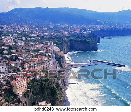 Sorento, Napoli, seaside, beach, seashore, sea, seaside View Large Photo Image Stock Image - Sorento, Napoli, seaside, beach, seashore, sea, seaside. Fotosearch