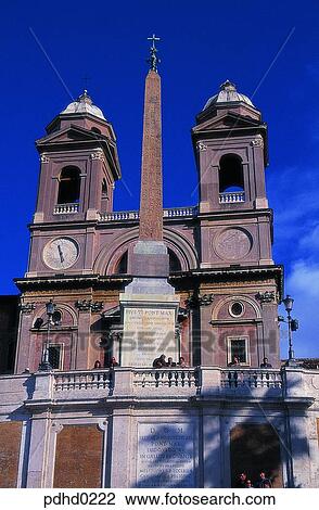 Trinitiny Monte church, Spain plaza, Obelisk, molding, modeling, building style, construction style View Large Photo Image Stock Image - Trinitiny Monte church, Spain plaza, Obelisk, molding, modeling, building style, construction style. Fotosearch