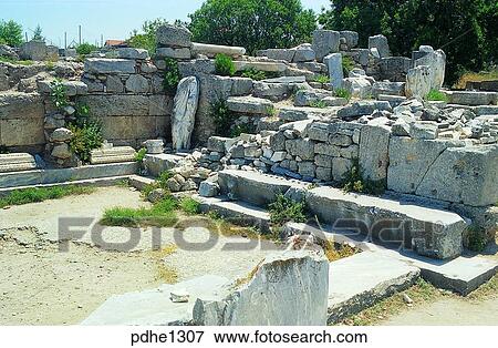 Corinth, Greece, shrine, sanctuary, remains, ruins, tourist spot View Large Photo Image Stock Photo - Corinth, Greece, shrine, sanctuary, remains, ruins, tourist spot. Fotosearch