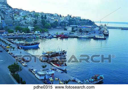 Kabala, Greece, Neapolis, ba-ul, Baul, missionary place, harbor View Large Photo Image Stock Photography - Kabala, Greece, Neapolis, ba-ul, Baul, missionary place, harbor. Fotosearch