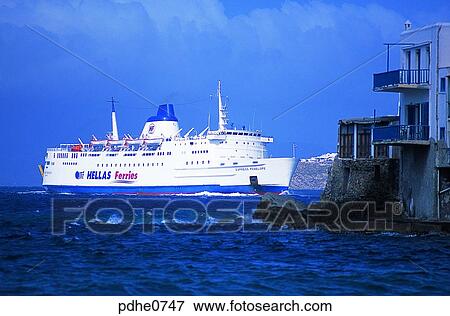 Mikonos, harbor city, cities, breakwater, bulwark, mole, dock View Large Photo Image Stock Photo - Mikonos, harbor city, cities, breakwater, bulwark, mole, dock. Fotosearch