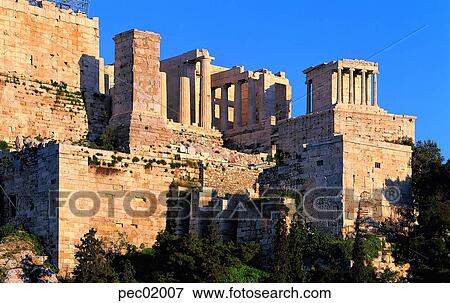 Mycenae shrine, sanctuary, Acropolis, Athens, Doric style, pillar, post View Large Photo Image Stock Photo - Mycenae shrine, sanctuary, Acropolis, Athens, Doric style, pillar, post. Fotosearch