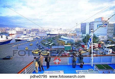 Piraeus, harbor city, cities, passenger boat, passenger ship, marine traffic, marine transport View Large Photo Image Stock Photography - Piraeus, harbor city, cities, passenger boat, passenger ship, marine traffic, marine transport. Fotosearch