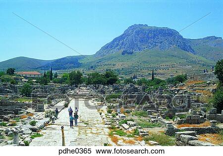 ruins, mountain, remains, sanctuary, shrine, Corinth, Aphrodite View Large Photo Image Stock Photography - ruins, mountain, remains, sanctuary, shrine, Corinth, Aphrodite. Fotosearch