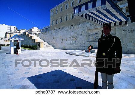 Stock Photo - the Capitol, National Assembly building, guard, sentinel, sentry, solider, service man. Fotosearch