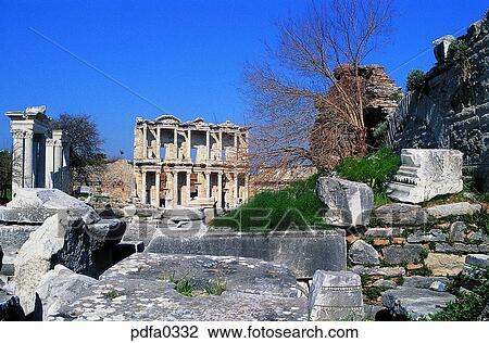 Epenetus, Celsus Library, library, libraries, stone, post, pole View Large Photo Image Stock Image - Epenetus, Celsus Library, library, libraries, stone, post, pole. Fotosearch