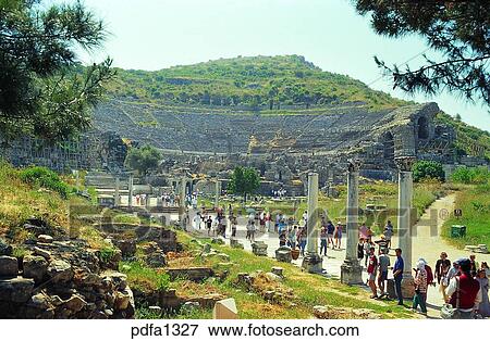 Stock Photo - Epenetus, Roma theater, ancient times, old times, antiquity, ancientrelic, remains. Fotosearch