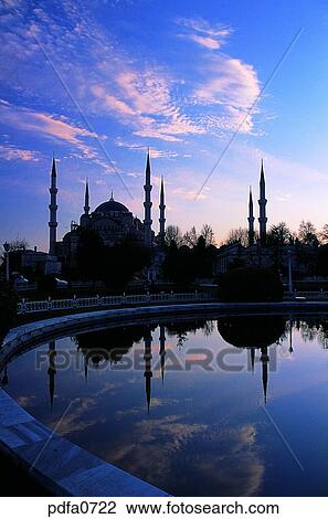 Stock Image - Istanbul, Blue Mosque, Blue mosque, Sultan Ahmedmonastery, temple, Islam monastery, temple. Fotosearch