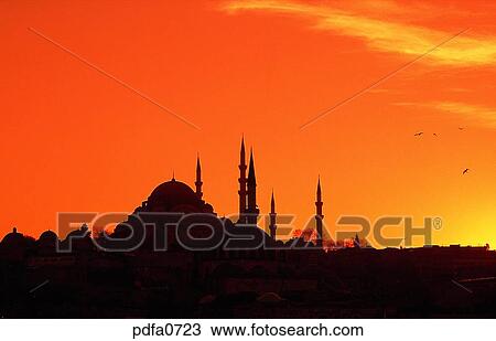Stock Image - Istanbul, monastery, temple, dome, spire, pinnacle, steeple. Fotosearch