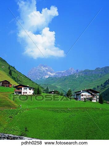 Stock Photo - high mountain, plateau, gully, valley, ravine, suburb, suburb district. Fotosearch