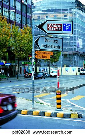 Stock Photo - way, road, street, street establishment, street facilities, building, structure. Fotosearch