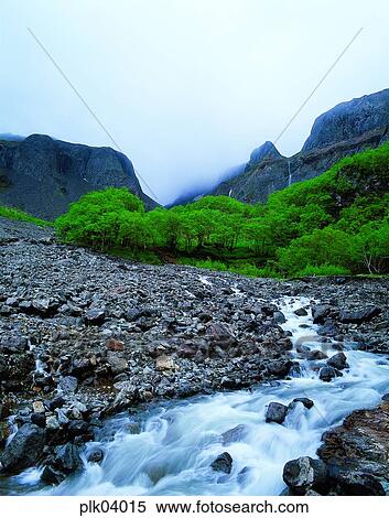 Stock Photography - canyon, gully, canyon, gullywater, mountain stream, day, rock mountain. Fotosearch