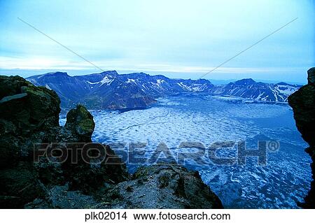 river, winter mountain, day, snow, water, Mt Baekdu View Large Photo Image Picture - river, winter mountain, day, snow, water, Mt Baekdu. Fotosearch