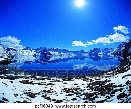winter mountain, cloud, day, snow, Mt Baekdu, mountain View Large Photo Image Stock Photo - winter mountain, cloud, day, snow, Mt Baekdu, mountain. Fotosearch