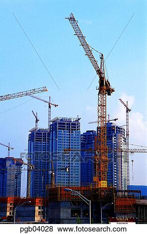 Stock Photo - building, structure, construction, construction, construction work, construction site, construction. Fotosearch