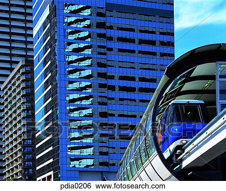 building, structure, day, city, monorail, building View Large Photo Image Stock Photograph - building, structure, day, city, monorail, building. Fotosearch