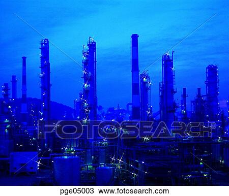 Stock Image - industrial complex, industrial park, manufacturing industries, industrial complex, industrial park, factory, plant. Fotosearch