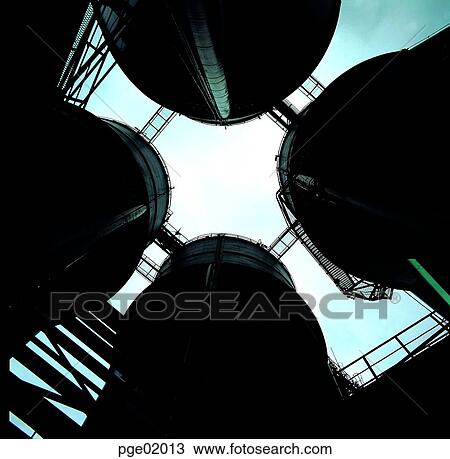 Stock Image - manufacturing industries, factory, plant, chimney, machine, day. Fotosearch