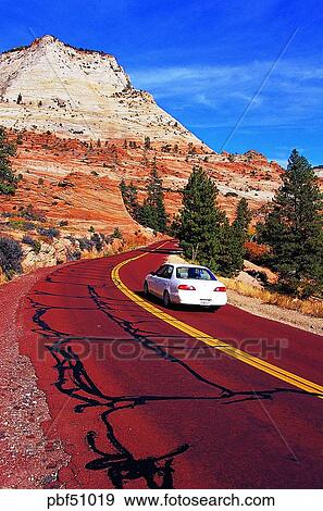 Stock Photo - traffic and street, traffic and road, traffic and way, national park, nucleus, mainstay, key industries. Fotosearch