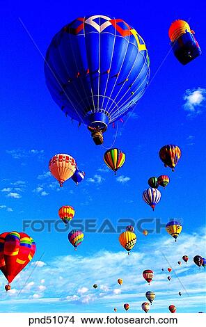 Picture - balloon, balloon contest, day, leisure, leisure, leisure sports, adventure. Fotosearch