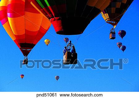 Stock Image - balloon, balloon contest, day, leisure, leisure, leisure sports, adventure. Fotosearch
