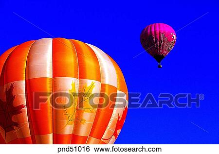 Stock Photograph - balloon, balloon contest, day, leisure, leisure, leisure sports, adventure. Fotosearch