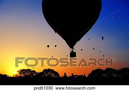 balloon, balloon contest, day, red sky, sunset, sunrise, leisure View Large Photo Image Stock Image - balloon, balloon contest, day, red sky, sunset, sunrise, leisure. Fotosearch