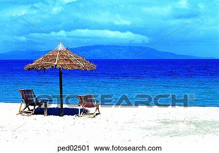 Stock Image - travel place, destination, day, sand, sandy beach, sands, sea. Fotosearch