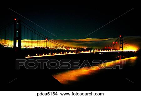 Picture - construction, architecture, bridge, Golden Gate Bridge, bridge, traffic, transportation. Fotosearch