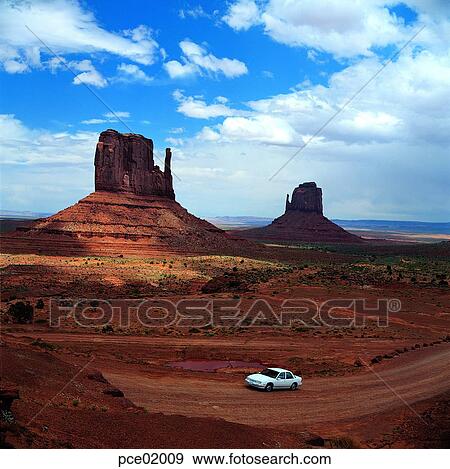 dry land, day, red sky, sunset, sunrise, Monument Valley, America View Large Photo Image Stock Photo - dry land, day, red sky, sunset, sunrise, Monument Valley, America. Fotosearch