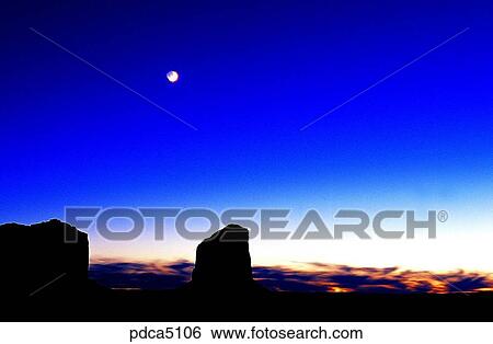 red sky, sunset, sunrise, moon, Monument Valley, America, USA View Large Photo Image Stock Photograph - red sky, sunset, sunrise, moon, Monument Valley, America, USA. Fotosearch