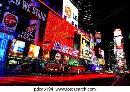 sign, signboard, neon, neon sign, New York, city, Manhattan View Large Photo Image Picture - sign, signboard, neon, neon sign, New York, city, Manhattan. Fotosearch