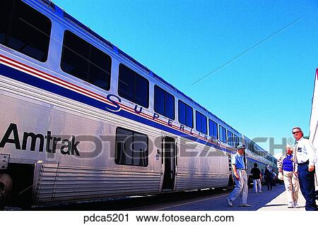 Stock Image - transportation, train, day, public transportation, America, USA, Northern America. Fotosearch