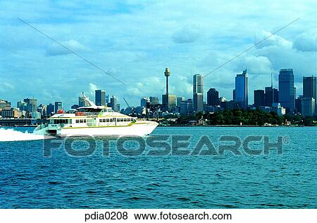Stock Photo - building, structure, construction, building, day, Darling Habour, city. Fotosearch