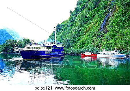 day, New Zealand, Milford Sound, ship, boat, mountain View Large Photo Image Stock Image - day, New Zealand, Milford Sound, ship, boat, mountain. Fotosearch