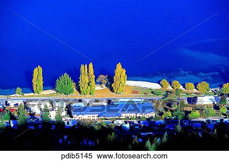 Stock Photography - outdoor, architecture, New Zealand, day, building, autumn. Fotosearch