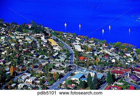 road, day, New Zealand, road, village, town, complete view of village View Large Photo Image Stock Image - road, day, New Zealand, road, village, town, complete view of village. Fotosearch