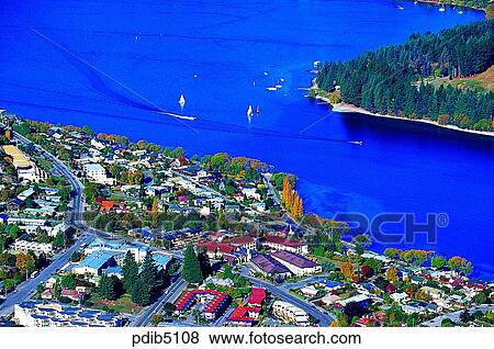 road, day, New Zealand, road, village, town, complete view of village View Large Photo Image Stock Photo - road, day, New Zealand, road, village, town, complete view of village. Fotosearch