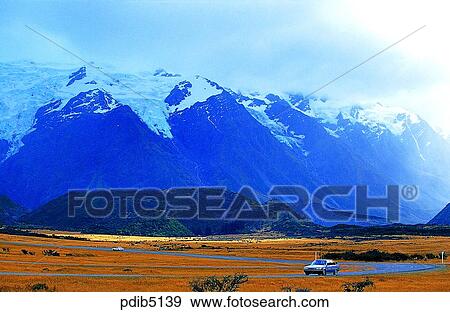 road, day, snow, New Zealand, road, drive, field View Large Photo Image Stock Photo - road, day, snow, New Zealand, road, drive, field. Fotosearch