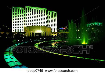 building, architecture, neon, city, Eastern Asia, night, Beijing View Large Photo Image Stock Photo - building, architecture, neon, city, Eastern Asia, night, Beijing. Fotosearch