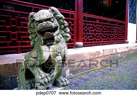Stock Photo - building, architecture, park, day, pieces of rock, Eastern Asia, Beijing. Fotosearch